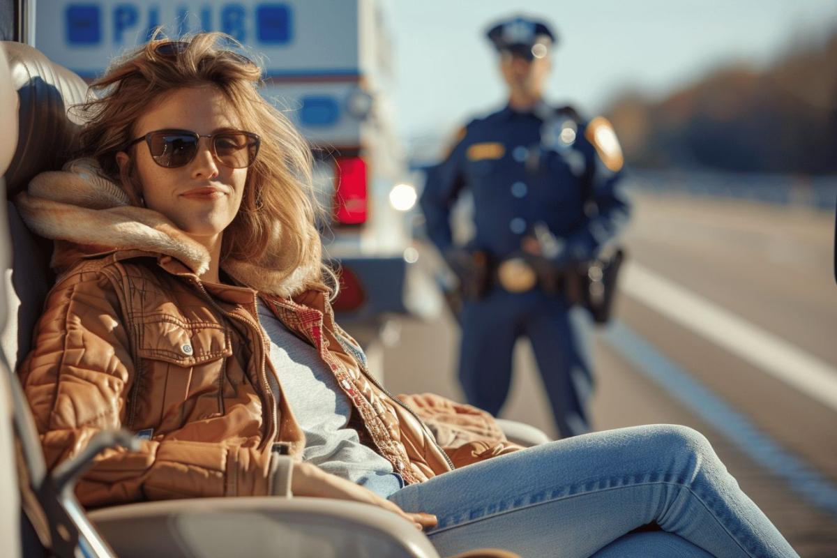 Femme transportée dans une remorque sur l'autoroute : la police réagit avec ironie