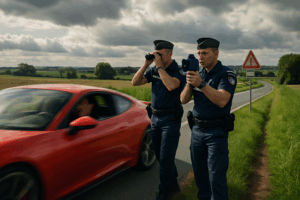 découvrez l'incroyable histoire d'un automobiliste surpris en grand excès de vitesse par les gendarmes dans ce département. un avertissement sur les dangers de la vitesse et les conséquences légales qui en découlent.