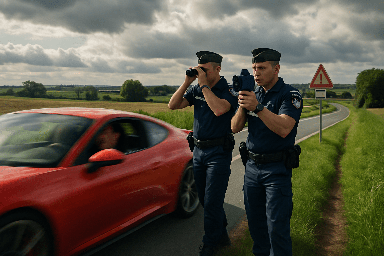 découvrez l'incroyable histoire d'un automobiliste surpris en grand excès de vitesse par les gendarmes dans ce département. un avertissement sur les dangers de la vitesse et les conséquences légales qui en découlent.