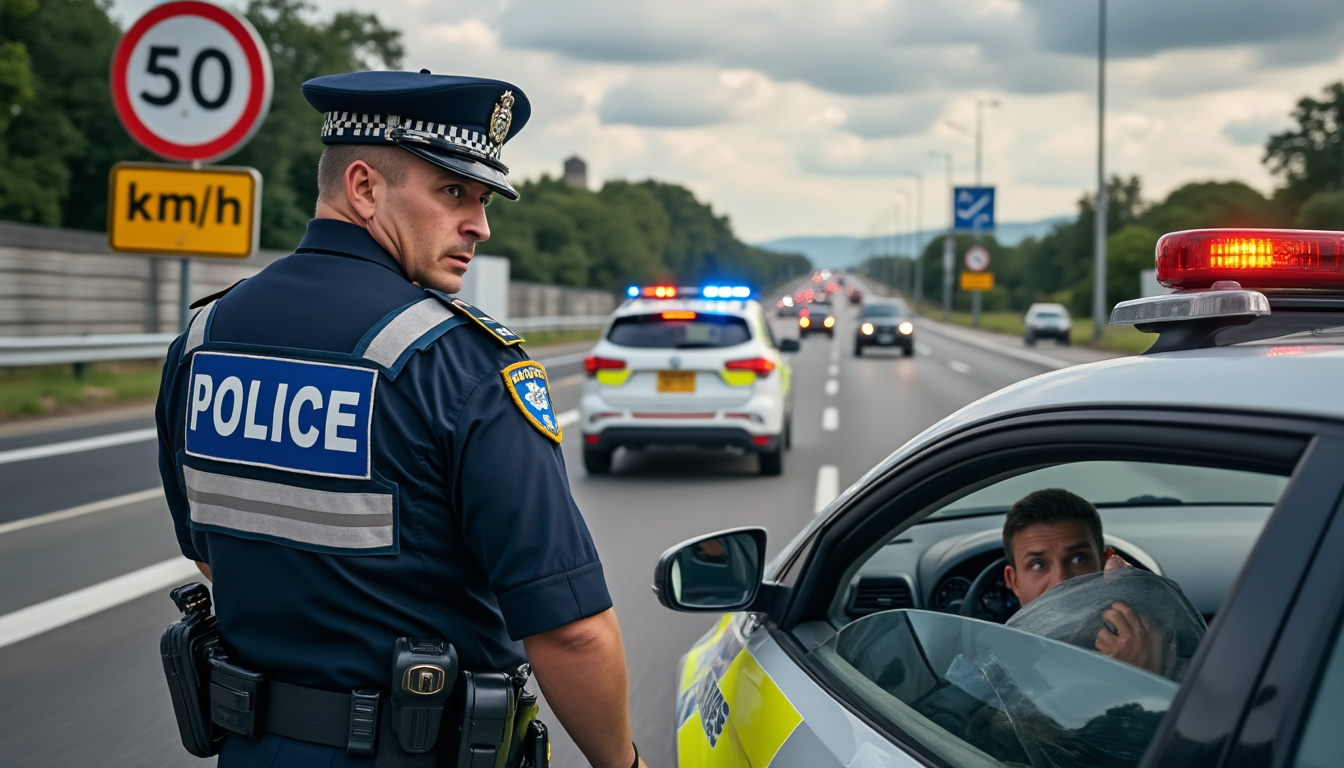 un conducteur a été arrêté à plus de 100 km/h sur une route limitée à 50 km/h, un incident qui relance l'appel à la prudence sur nos routes. la police municipale salue cet acte de vigilance, soulignant l'importance du respect des limitations de vitesse pour la sécurité de tous.