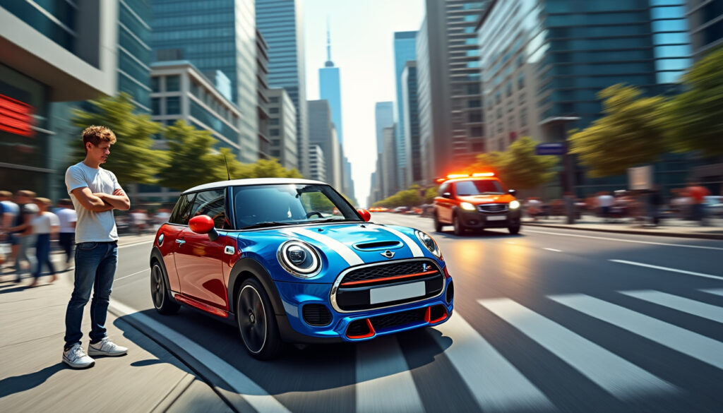 découvrez comment un conducteur trop pressé au volant de sa mini cooper, séduit par la puissance de son véhicule, a vu sa voiture immobilisée par la fourrière après un excès de vitesse.