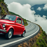 découvrez l’incroyable aventure d’une fiat 500 qui finit sa course de façon inattendue… sur un toit ! un récit étonnant entre frayeur, étonnement et humour.
