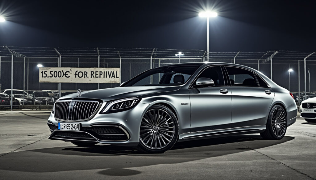 découvrez comment une mercedes classe s maybach estimée à 300 000 € a été saisie et pourquoi 15 000 € sont exigés pour sa restitution. détails sur cette surprenante affaire.