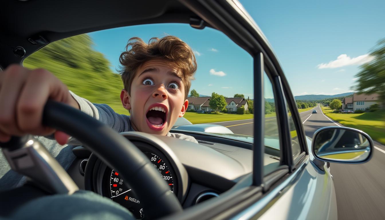 un adolescent de 17 ans a été intercepté alors qu'il roulait à plus de 125 km/h sur une route limitée à 50 km/h. découvrez les conséquences de cet excès de vitesse spectaculaire et les risques encourus.