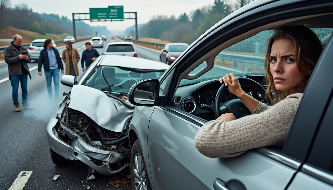 une conductrice s’endort sur l’a10, provoquant une collision avec trois voitures. découvrez les conséquences inattendues et les répercussions de cet accident surprenant sur l’autoroute.