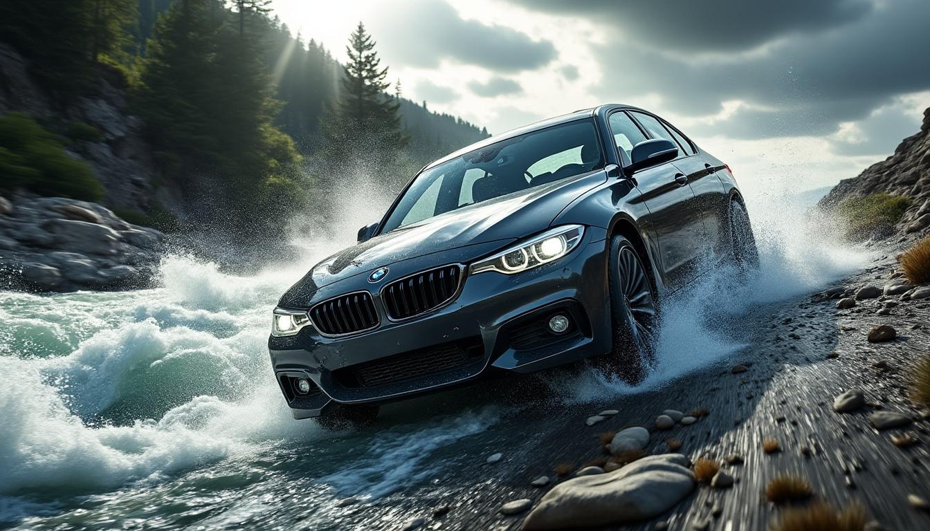 découvrez l'incroyable histoire d'une voiture qui, après un choc violent, a échappé de justesse à la catastrophe en évitant de plonger dans une rivière. suspense et adrénaline garantis !