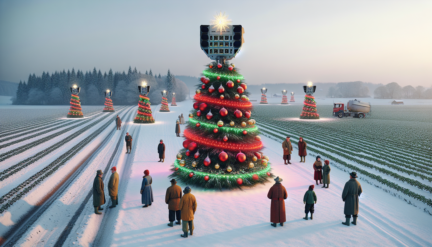 découvrez comment des agriculteurs utilisent des radars dissimulés en sapins de noël pour surveiller et protéger leurs terres, une approche innovante et étonnante face aux défis actuels.