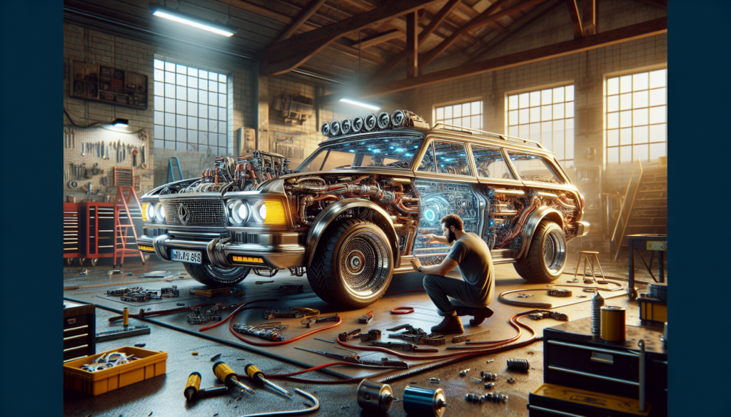 découvrez comment il transforme le vieux break de son grand-père en une machine mécanique impressionnante alliant puissance et design innovant.