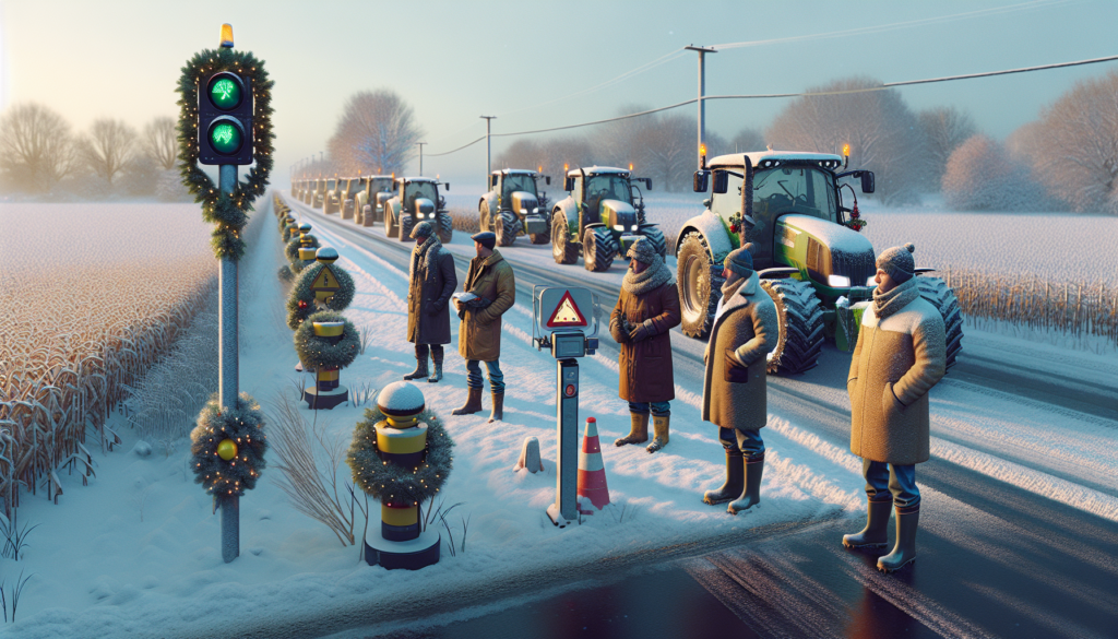 pendant noël, les agriculteurs français restent vigilants et assurent la surveillance des radars pour garantir la sécurité sur les routes rurales.