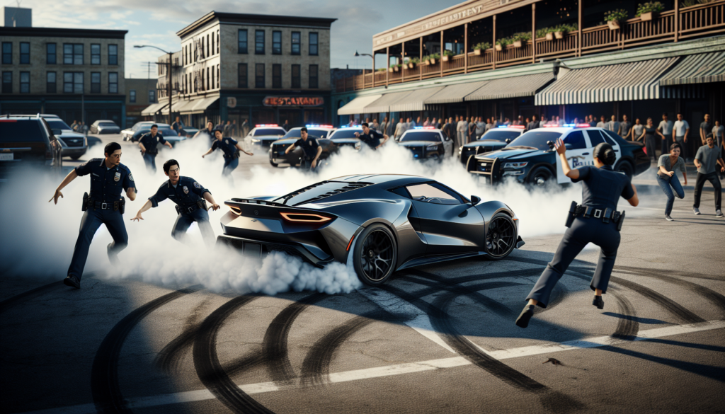 à 2,80 g d'alcool dans le sang et sans permis, un individu transforme un parking de restaurant en piste de drift spectaculaire, provoquant l'intervention rapide de la police pour mettre fin à ce show dangereux.