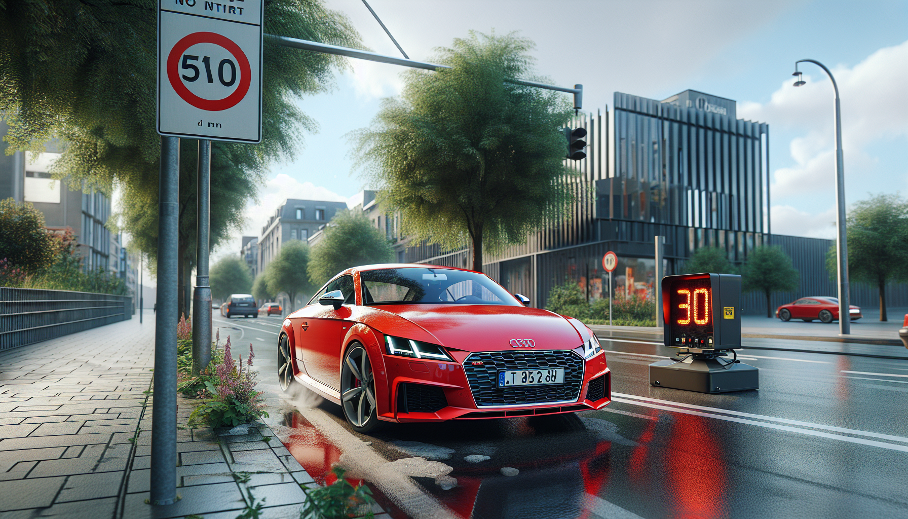 un conducteur flashé à plus de 130 km/h dans une zone limitée à 50 km/h avec une audi tt se voit interdire de circuler. découvrez les détails de cette infraction grave et ses conséquences.