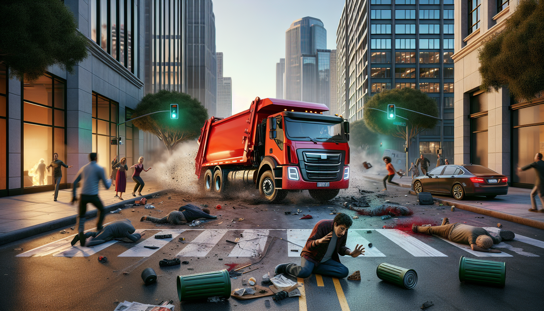 un accident tragique survient lorsqu'une confusion d'accélération au volant d'un camion poubelle provoque un drame mortel. découvrez les détails de cet incident choquant.