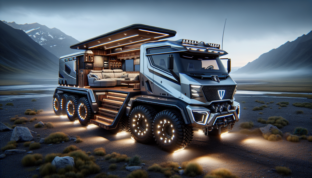 explorez le camping-car 6x6 à 1,57 million d’euros, équipé de 520 chevaux et d’un intérieur ultramoderne alliant luxe, puissance et confort pour des aventures inoubliables.