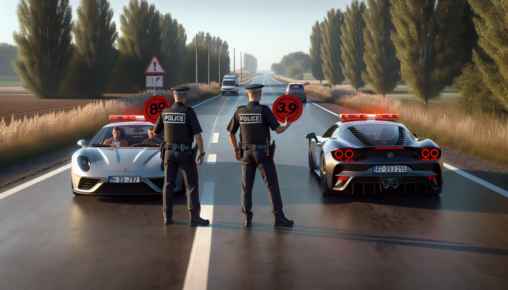 deux chauffards interceptés à plus de 200 km/h : les gendarmes montrent un exemple strict avec deux « cartons rouges » pour sensibiliser à la sécurité routière.