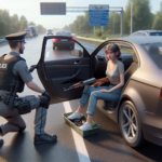 lors d'une inspection routière de routine, une kalachnikov a été découverte dissimulée sous le siège d'une jeune conductrice de 20 ans, révélant une situation inattendue et préoccupante.