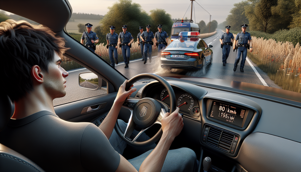 un jeune conducteur sous cannabis est interpellé par les gendarmes après avoir été surpris roulant à 151 km/h sur une route limitée à 80 km/h, suscitant la stupeur des forces de l'ordre.