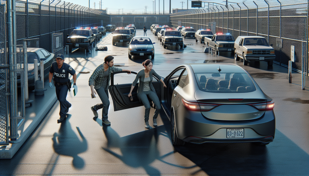 découvrez comment des individus, pris sur le fait à la fourrière, ont abandonné leur voiture avant d'être interpellés en tentant de la récupérer illégalement.