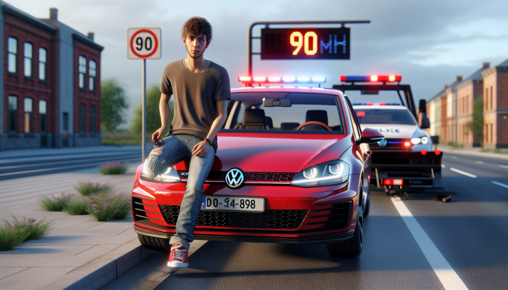 un jeune conducteur au volant d’une golf gti a été intercepté pour un excès de vitesse dépassant 170 km/h. le véhicule a été immédiatement immobilisé et placé en fourrière.
