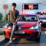 un jeune conducteur au volant d’une golf gti a été intercepté pour un excès de vitesse dépassant 170 km/h. le véhicule a été immédiatement immobilisé et placé en fourrière.