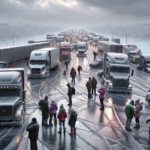 découvrez comment le verglas paralyse la région avec des routes impraticables, des poids lourds bloqués et des enseignants immobilisés, impactant fortement la vie quotidienne.