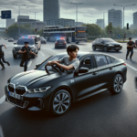 à 14 ans, un adolescent vole la voiture de son père, échappe à un contrôle de police et circule à contresens sur un rond-point, mettant en danger sa vie et celle des autres.