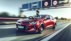 un conducteur a été flashé à 158 km/h au lieu de 90 km/h à bord de sa puissante chevrolet. il risque de lourdes sanctions pour cet excès de vitesse dangereux.