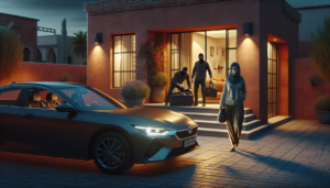 découvrez comment, en toute tranquillité chez elle, elle parvient à surprendre des voleurs tentant de voler sa voiture garée devant la maison.