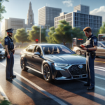 découvrez comment une voiture circulant sans conducteur lors d'un contrôle policier a été surprise en infraction et les sanctions qui en ont découlé.