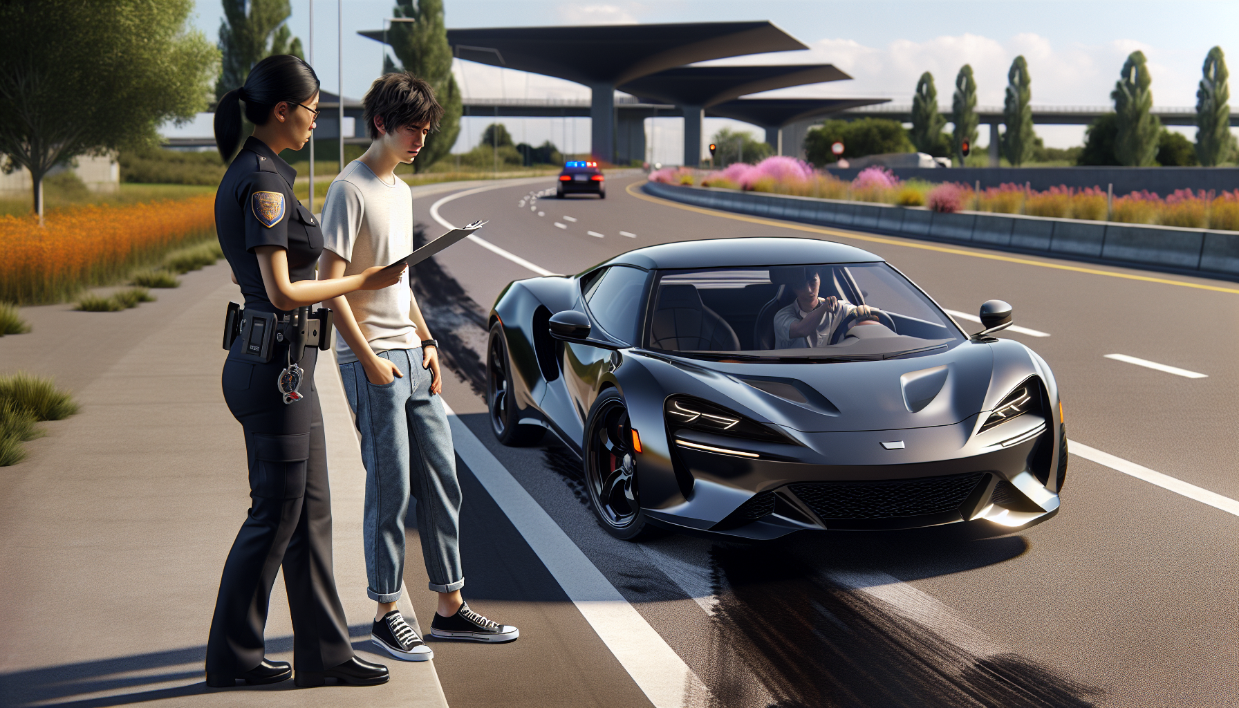 un jeune conducteur de 17 ans a été arrêté après avoir conduit la porsche familiale à plus de 205 km/h, mettant en danger sa vie et celle des autres.