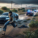 pris en chasse par les gendarmes, il abandonne son véhicule pour tenter une fuite à pied dans une course-poursuite intense.