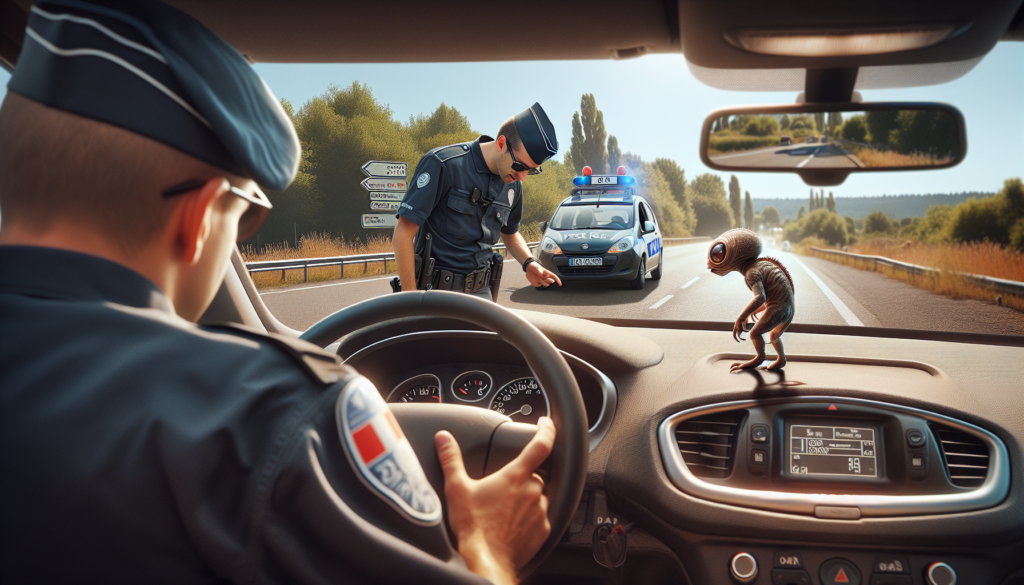 découvrez comment les gendarmes ont surpris un automobiliste en révélant une créature insolite dissimulée sur son tableau de bord lors d'un contrôle de vitesse.