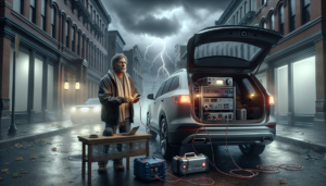 lors de la tempête nils, un automobiliste de 64 ans a ingénieusement converti sa voiture en générateur pour recharger ses appareils, offrant une solution innovante face à une coupure d’électricité.
