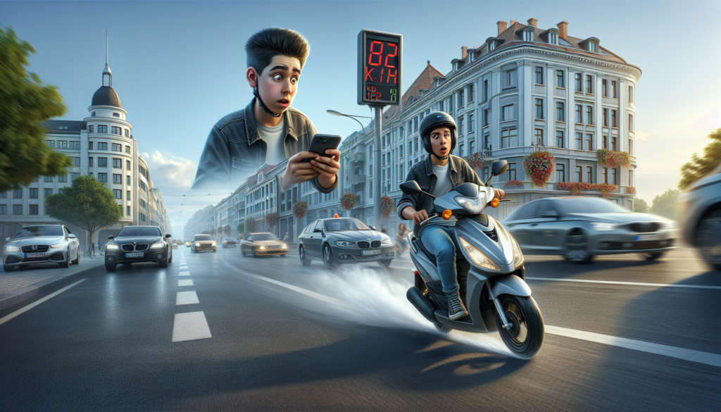 un adolescent de 15 ans surpris à 112 km/h en ville au guidon d'un 50 cm³ : un excès de vitesse dangereux qui illustre les risques de l'imprudence routière chez les jeunes.