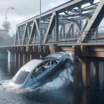un conducteur ivre traverse un pont levé et tombe accidentellement dans un canal, un incident dramatique aux conséquences graves.