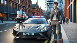 un footballeur français international sanctionné à manchester pour excès de vitesse, ayant reçu une amende de 1205€.