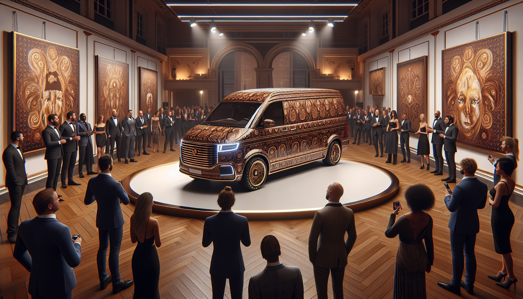 une camionnette louis vuitton unique a été vendue aux enchères pour plus de 650 000 euros, attirant l'attention des collectionneurs et amateurs de luxe.