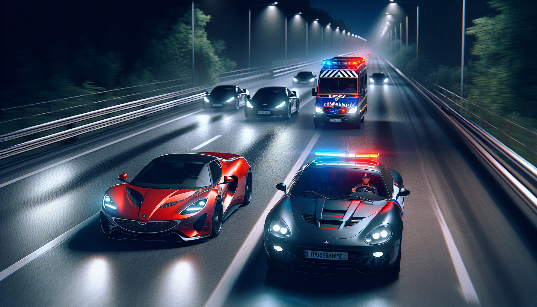 deux automobilistes interceptés à plus de 200 km/h en grand excès de vitesse, démontrant l'efficacité discrète mais déterminée de la gendarmerie pour assurer la sécurité routière.