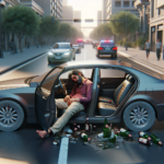 un homme complètement ivre s'endort au volant, bloquant la circulation en immobilisant sa voiture en plein milieu de la route. découvrez les détails de cet incident inattendu.