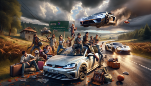 découvrez l'histoire incroyable d'un road-trip avec une volkswagen golf louée qui vire au cauchemar après un vol de vedette, menant à une bataille judiciaire surprenante.