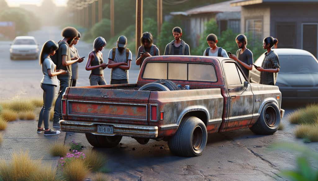 un pick-up en mauvais état inquiète les internautes, qui se mobilisent pour persuader son propriétaire de cesser de prendre le volant afin d'assurer la sécurité de tous.