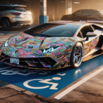 découvrez l'histoire d'une lamborghini revuelto à un million de dollars, recouverte d'autocollants après avoir été stationnée sur une place réservée aux personnes handicapées, une leçon sur le respect et la responsabilité.