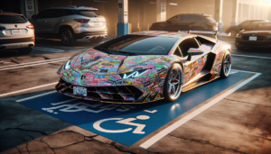 découvrez l'histoire d'une lamborghini revuelto à un million de dollars, recouverte d'autocollants après avoir été stationnée sur une place réservée aux personnes handicapées, une leçon sur le respect et la responsabilité.