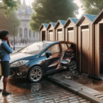 une conductrice de clio perd le contrôle de son véhicule après une confusion des pédales, terminant sa course dans des toilettes publiques. découvrez les détails de cet incident insolite.