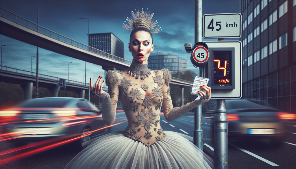 une danseuse célèbre pensait devoir payer 45 € d'amende, mais en dépassant la vitesse de 6 km/h, elle se retrouve avec une facture salée de 1875 €.