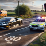 contrôle express : flashé pour excès de vitesse sur une route limitée à 80 km/h, intervention immédiate des forces de l'ordre.