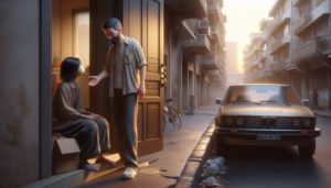 découvrez l'histoire touchante d'un homme qui ouvre son cœur à une femme sans-abri, au point de partager avec elle sa vie dans sa voiture.