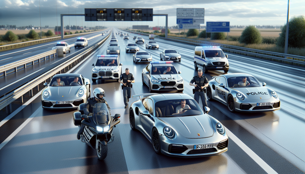 découvrez l'interception impressionnante d'un convoi de voitures allemandes circulant à plus de 240 km/h. saisies de véhicules et suspensions de permis immédiates pour ces infractions graves.