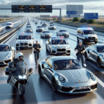 découvrez l'interception impressionnante d'un convoi de voitures allemandes circulant à plus de 240 km/h. saisies de véhicules et suspensions de permis immédiates pour ces infractions graves.