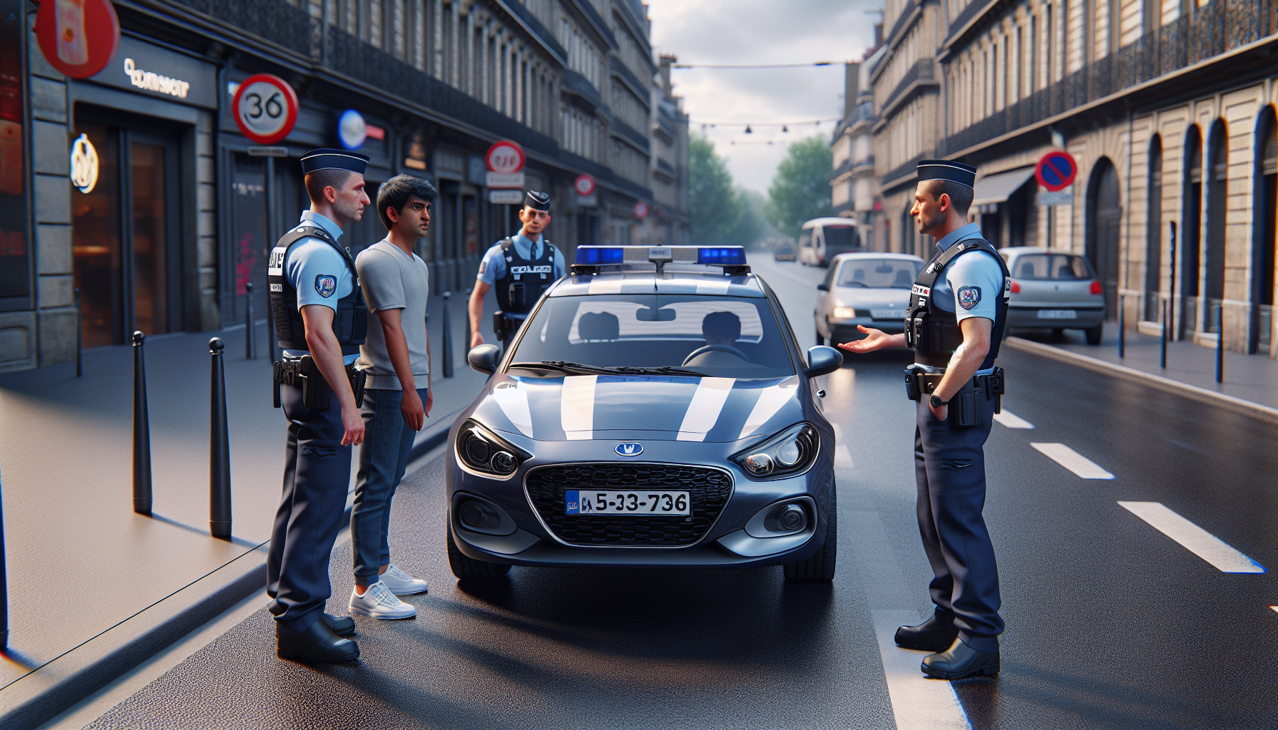un automobiliste a été intercepté lors d'un contrôle routier sans permis de conduire et sous obligation de quitter le territoire français, soulignant les mesures strictes de sécurité routière et d'immigration.