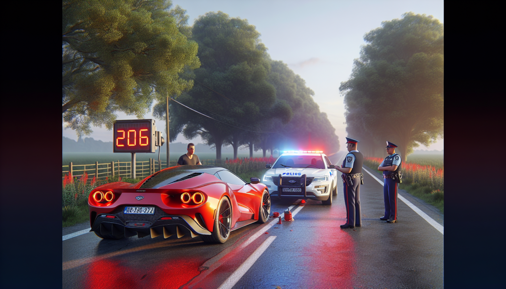 un conducteur de mclaren a été flashé à 206 km/h sur une route limitée à 90 km/h. son permis a été immédiatement retiré et sa voiture saisie par les forces de l'ordre.